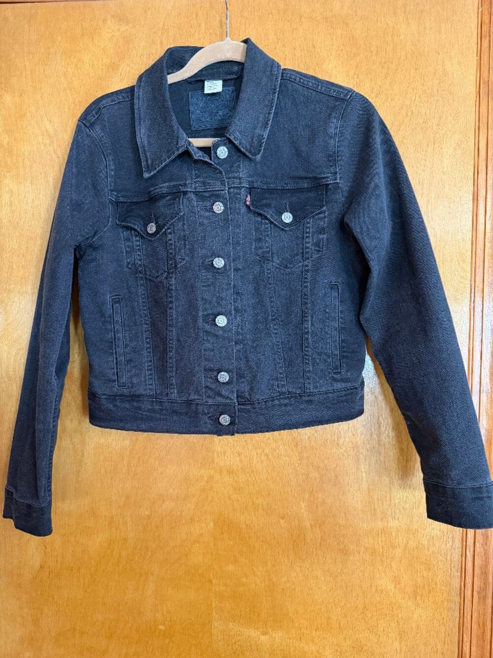 Levi's Denim Jacket - Cropped - Size M - Dark Denim
